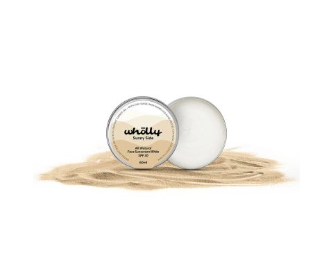 Wholly Skincare Sunny Side All natural Face Sunscreen White SPF