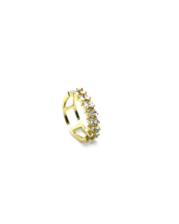 Ring from Silver-925, Gold Plated No 56
