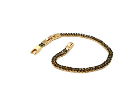 Steel bracelet, Riviera with adjustable length.