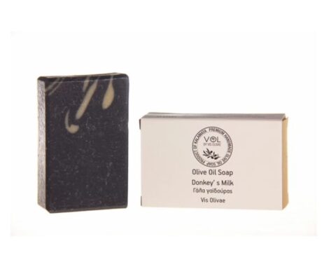 Natural Olive Oil Soap with Donkey Milk & Activated Carbon
