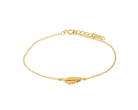 Bracelet – Prince Silvero Leaf from Silver 925 Gold Plated