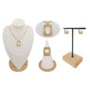 Gold-plated stainless steel jewelry set