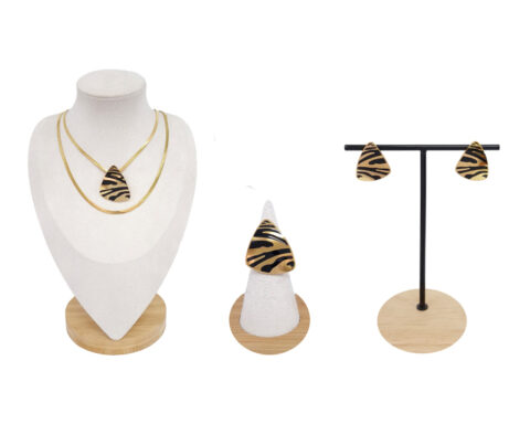 Gold-plated stainless steel jewelry set