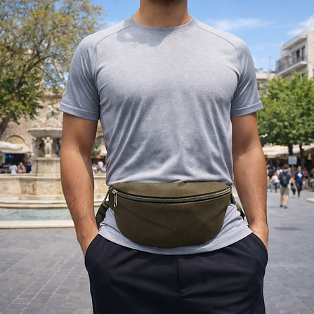 Τσάντα μέσης UNISEX Χακί Τσάντα μέσης UNISEX Χακί
