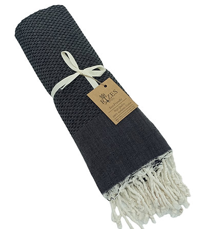 Πετσέτα Θαλάσσης Cotton Μονόχρωμη 200 x 100 cm .Μαύρο Πετσέτα Θαλάσσης Cotton Μονόχρωμη 200 x 100 cm .Μαύρο